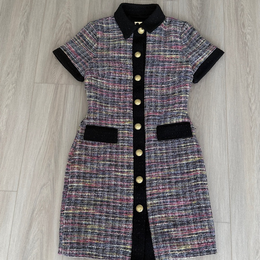 ALEXA ADMOR TWEED MULTICOLOR DRESS